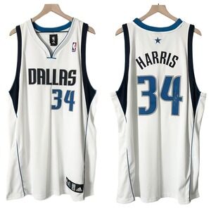 Devin Harris NBA Dallas Mavericks Adidas Men's Jersey Autographed Size 52 Large